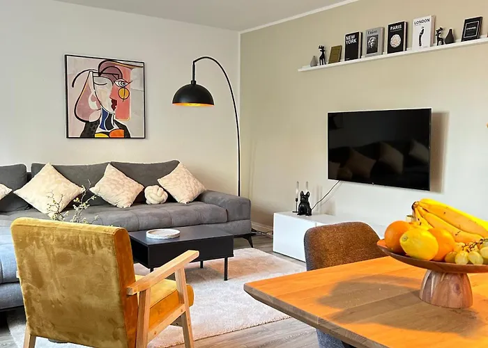 Modernes Designer-Apartment Fuer 7 Gaeste - 80Qm In Zentraler Lage, Self-Check-In